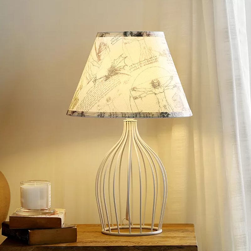 Wire Cage Table Lamp