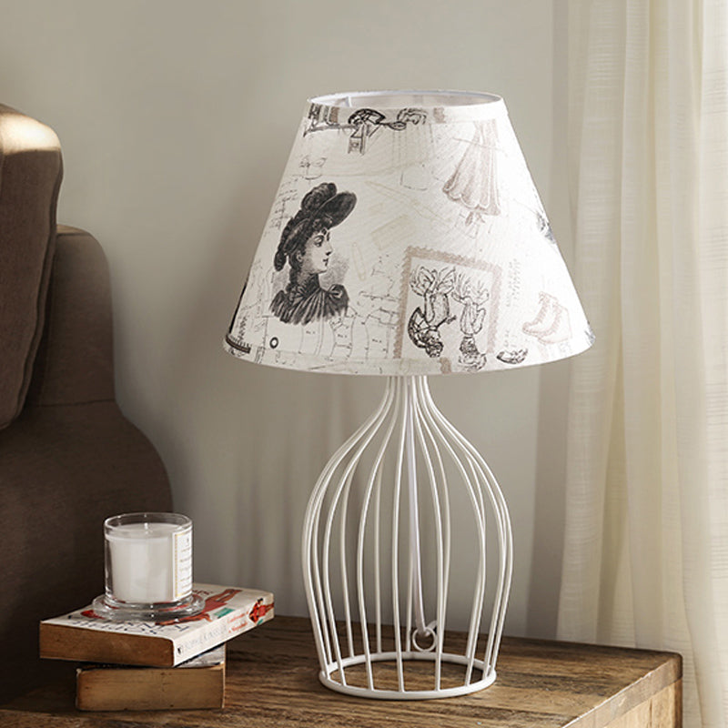 Wire Cage Table Lamp