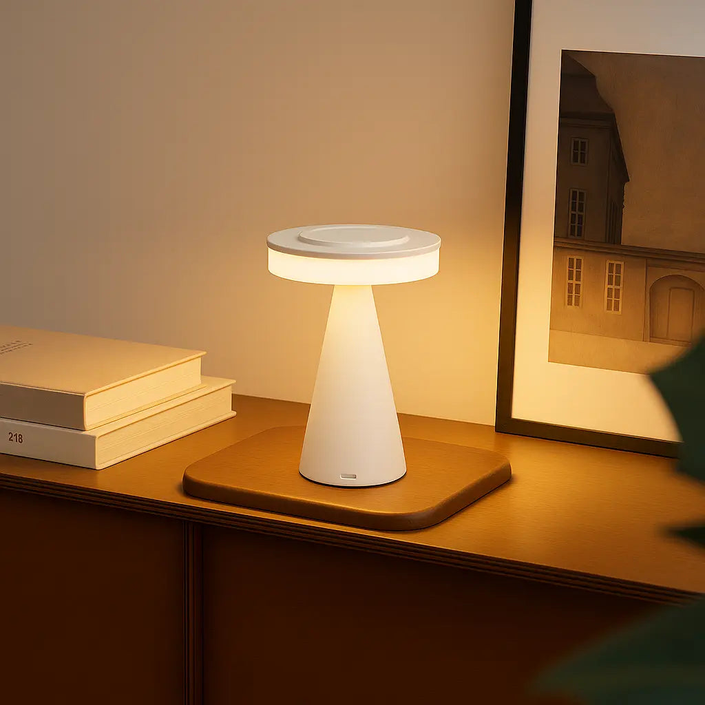 Elegant Mushroom Touch Lamp – Dimmable LED with Touch Control
