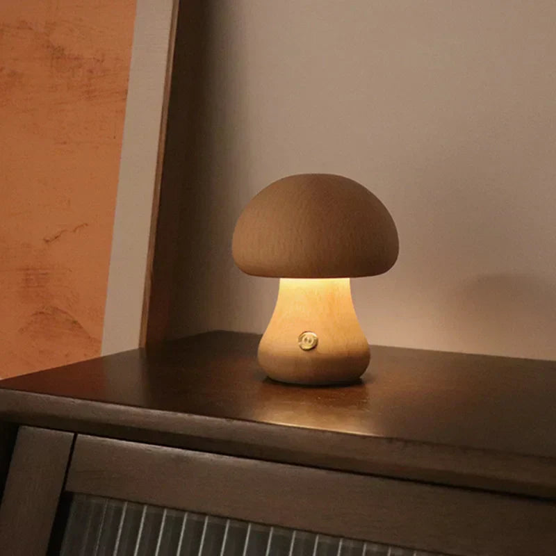 Mushroom Touch Table Lamp – Dimmable LED Night Light for Bedroom