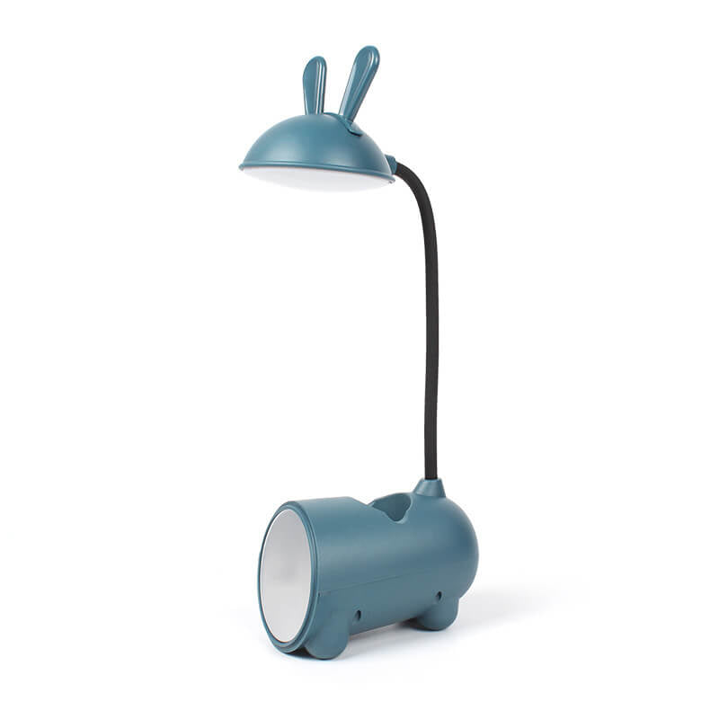Desk Lamp with Pen Holder – USB Rechargeable Bunny Night Light for Kids & Study Rooms