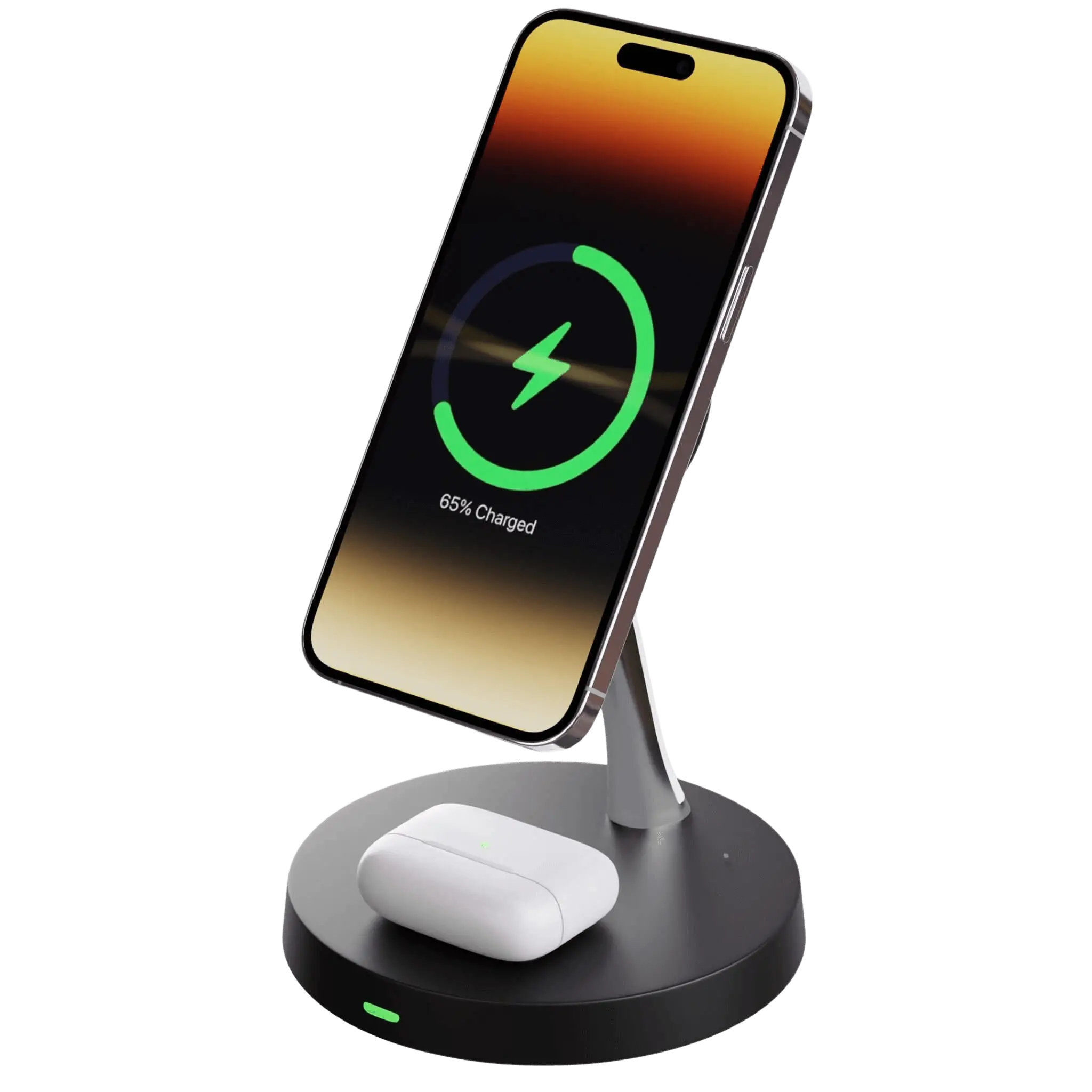 MagStand Duo – Wireless Phone Charger with Magnetic Stand